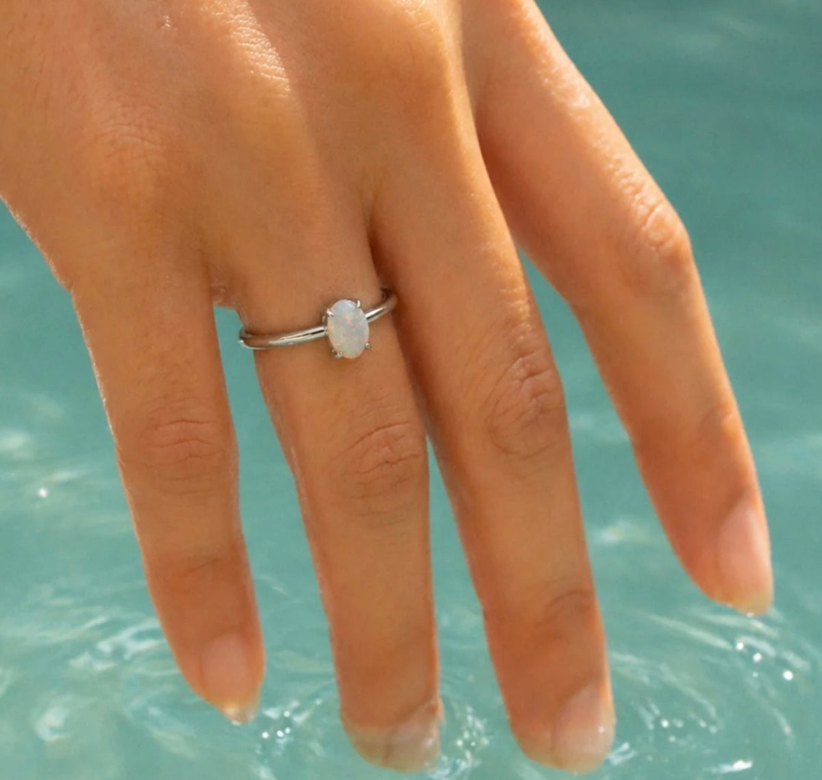 Atolea - Oval Opal Ring